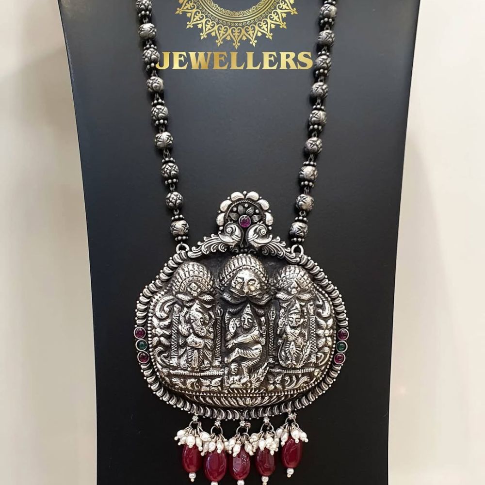 silver necklace